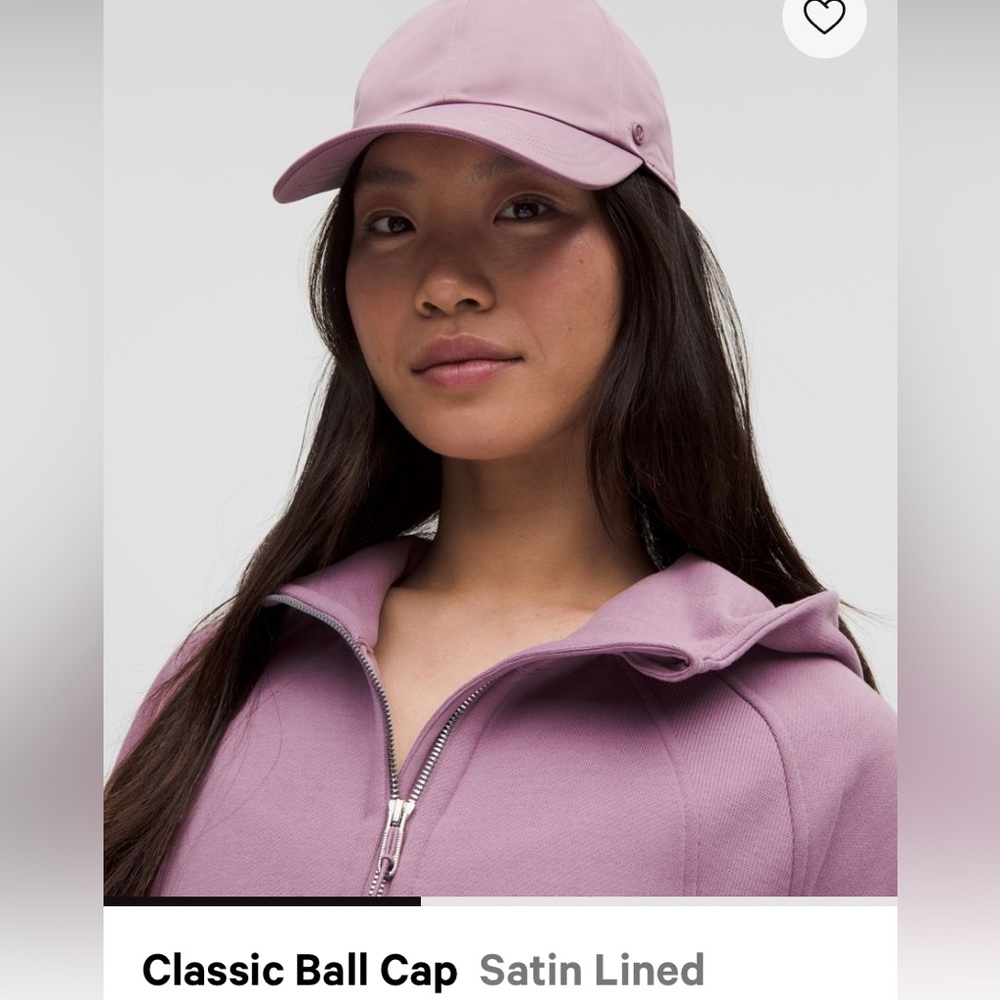 Lululemon classic satin baseball hat. L/XL